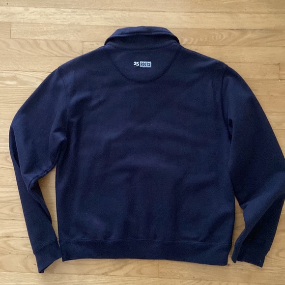 Roots Logo Navy sweatshirt sz M - Picture 5 of 8